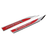 2pcs Ford RS Ecoboost Logo Metal Car Side Fender Sticker Emblem Badge Decal Decoration