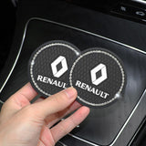 2PCS Renault Diamond Car Water Coaster Cup Mat