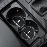2PCS Citroen Diamond Car Water Coaster Cup Mat