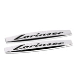 2pcs Mercedes Benz AMG Brabus Lorinser Elegance Avantgarde Logo Metal Car Fender Side Badge Decal Rear Emblem Sticker