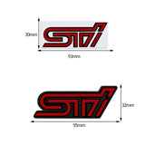 Subaru STI Metal Car Front Hood Grille Emblem Badge Auto Rear Sticker Decal