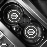 2pcs/set Nissan PVC Car Water Coaster Cup Mat