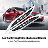 2pcs Toyota TRD Logo Metal Car Sider Fender Sticker Emblem Badge