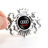 Audi Sline Double Lion Metal Car Rear Sticker Auto Window Emblem Badge Decal