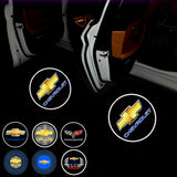 2pcs Chevrolet Wireless Car Welcome Door Laser Projection LED Light
