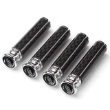 4pcs/set Nissan Nismo Logo Carbon Fiber Car Door Bolt Lock Pins Gate Lock Screws
