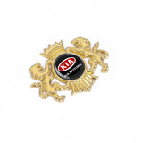 KIA Double Lion Metal Car Rear Sticker Auto Window Emblem Badge Decal