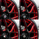 4pcs 56mm BMW M Power Alpina AC Hamann Hartge Car Wheel Center Hub Cap Sticker Decal