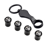 4pcs/set Nissan Logo Car Air Valve Stem Caps Auto Tyre Valve Covers