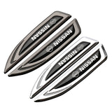 2pcs Nissan Nismo Metal Car Side Fender Emblem Sticker Decal