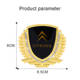 Citroen Metal Diamond Car Rear Sticker Trunk Emblem Badge Decal