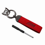 BMW M Power Suede Metal Car Keyring Pendant