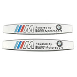 2pcs BMW M Power AC Hamann Logo Metal Car Fender Side Badge Decal Rear Emblem Sticker