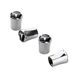 4pcs/set Tesla Logo Car Air Valve Stem Caps Auto Tyre Valve Covers