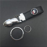 Buick Leopard PU Leather Car Keychain Key Ring Pendant