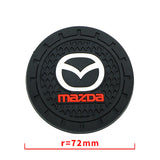 2pcs/set Mazda Logo PVC Waterproof Car Water Coaster