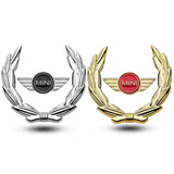 MINI Cooper Wheat Metal Car Window Sticker Emblem Badge Decal