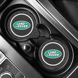 2pcs/set Land Rover PVC Car Water Coaster Cup Mat