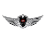 Fiat Logo 3D Metal Wing Car Emblem Sticker Badge Decal