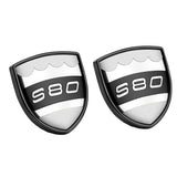 2pcs Volvo S40 S60 S80 S90 C30 V40 V60 V90 XC40 XC60 XC90 Metal Car Rear Sticker Decal Emblem Badge