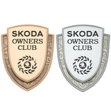 Skoda Metal Shield Car Rear Sticker Auto Window Emblem Badge Decal
