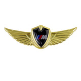 BMW M Power Logo 3D Metal Wing Car Emblem Sticker Badge Decal