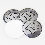 4pcs/set 56/75mm Mercedes Benz AMG Brabus Apple Tree Car Wheel Center Hub Cap Sticker Decal