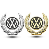 VW Wheat Metal Car Window Sticker Emblem Badge Decal
