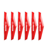 6pcs Mazda TPU Car Door Anti-collision Protective Stickers Bumper Strip Decal