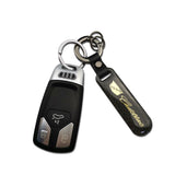 Cadillac Carbon Fiber Car Logo Keychain Keyring