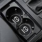 2PCS Mazda Diamond Car Water Coaster Cup Mat