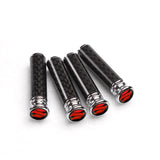 4pcs/set Suzuki Logo Carbon Fiber Car Door Bolt Lock Pins Gate Lock Screws