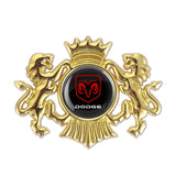 Dodge Double Lion Metal Car Rear Sticker Auto Window Emblem Badge Decal