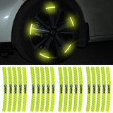 20pcs/set BMW M Power Car Wheel Rim Warning Reflective Emblem Stickers
