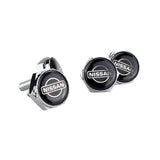 4pcs/set Nissan Logo Stainless Steel Car License Plate Bolts