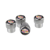 4pcs/set Cadillac Logo Car Air Valve Stem Caps Auto Tyre Valve Covers