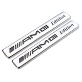 2pcs Mercedes Benz AMG Logo Car Fender Side Emblem Badge Sticker