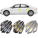4pcs/set Ford EDGE Carbon Fiber Car Door Anti-Scratch Sticker Door Side Protection Bumper Strips