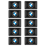 10pcs BMW M Power Epoxy Car Armrest Button Sticker