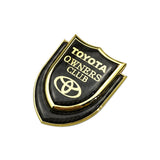 Toyota Shield Carbon Fiber Car Rear Sticker Window Emblem Badge Decal