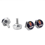 4pcs/set SAAB Logo Stainless Steel Car License Plate Bolts