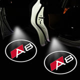 2pcs Audi A4 A5 A3 A8 Q7 Q5 Wireless Car Welcome Door Laser Projection LED Light