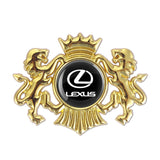 Lexus Double Lion Metal Car Rear Sticker Auto Window Emblem Badge Decal