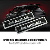 2pcs/set Nissan GTR Nismo Logo Metal Car Side Sticker Auto Emblem Badge