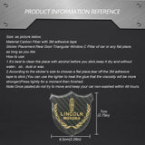 Lincoln Metal Carbon Fiber Car Rear Sticker Shield Trunk Emblem Badge Decal