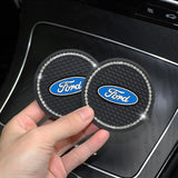 2PCS Ford Mustang Diamond Car Water Coaster Cup Mat