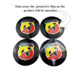 56mm Abarth Car Wheel Center Hub Sticker Decal