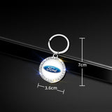 Ford Mustang Logo Diamond Keychain Metal Keyring