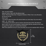 Toyota Metal Carbon Fiber Car Rear Sticker Shield Trunk Emblem Badge Decal