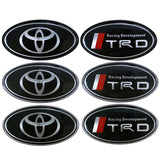 Toyota TRD Elliptical Metal Car Window Sticker Emblem Badge Decal